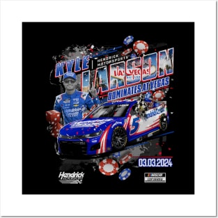 Kyle Larson Pennzoil 400 Race Win Posters and Art